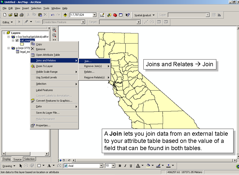 Example Join in ArcMap